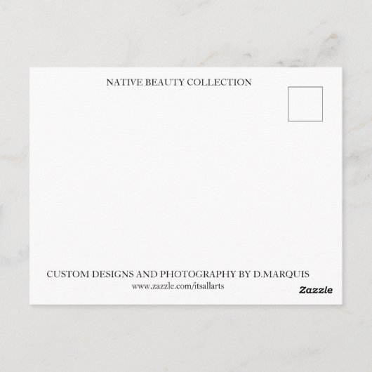 NATIEF BEAUTY #1 BRIEFKAART (Achterkant)
