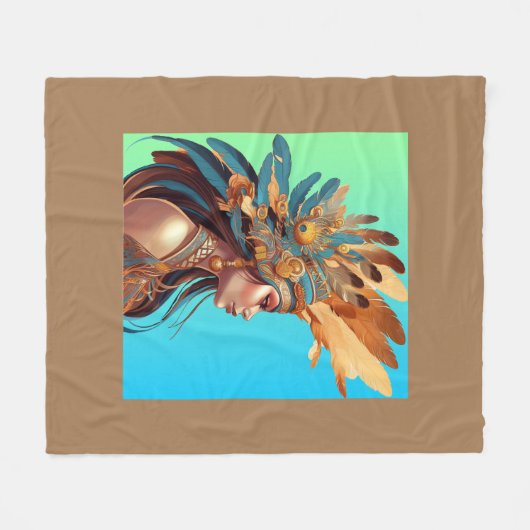 NATIEF BEAUTY #1 FLEECE DEKEN (Voorkant (Horizontaal))