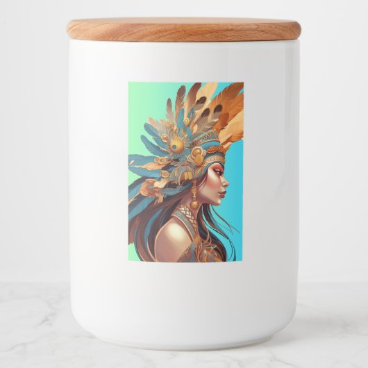 NATIEF BEAUTY #1 VOEDSELCONTAINER ETIKET (Voorkant)