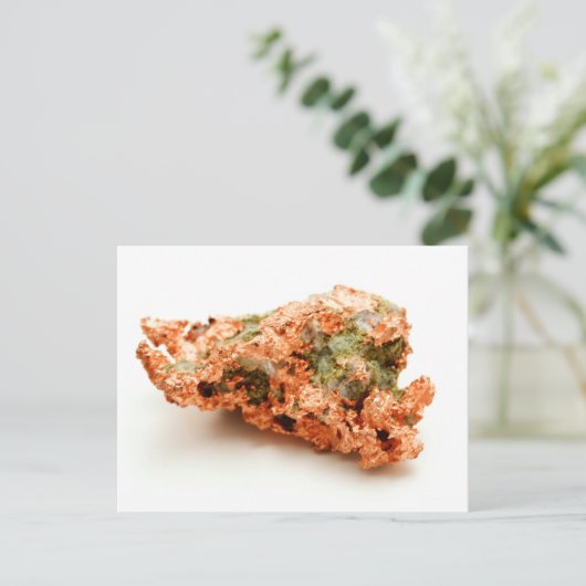 Natief koper briefkaart (Staand voorkant)