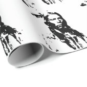 NATIEVE AMERIKAANSE CHIEF CRAZY HORSE IN BLACK EN  CADEAUPAPIER (Rol Hoek)