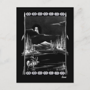 NATIEVE AMERIKAANSE COLLAGE BRIEFKAART