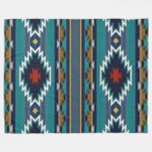 NATIEVE AMERIKAANSE (GEsimuleerde) Vluchtdeklapman Fleece Deken (Voorkant (Horizontaal))