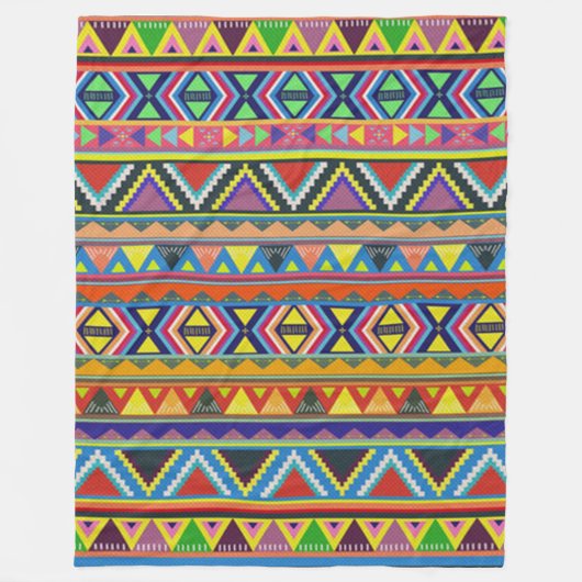 NATIEVE AMERIKAANSE (GEsimuleerde) Vluchtdeklapman Fleece Deken (Voorkant)