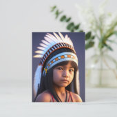 NATIEVE AMERIKAANSE INDIAANSE KUNSTMATIGE Briefkaa Briefkaart (Staand voorkant)