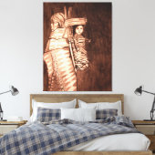 NATIEVE AMERIKAANSE MOEDER EN PAPOOSE CANVAS AFDRUK (Insitu (Slaapkamer))
