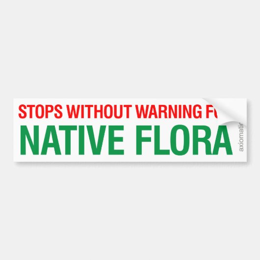 NATIEVE FLORA (GW) BUMPERSTICKER (Voorkant)