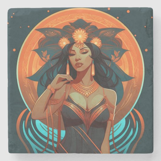 NATIEVE INSPIRATIE #2 STENEN ONDERZETTER (Voorkant)