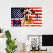 NATIEVE RECHTEN ART EXHIBIT - NEW YORK CITY POSTER (Thuiskantoor)