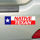 NATIEVE TEXAN-Bumpersticker Bumpersticker (Op auto)