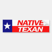 NATIEVE TEXAN-Bumpersticker Bumpersticker (Voorkant)