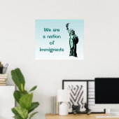 Nation of Immigrants Blue Poster (Thuiskantoor)