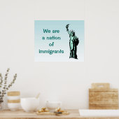 Nation of Immigrants Blue Poster (Keuken)