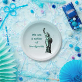 Nation of Immigrants Paper Borden Papieren Bordje (Feest)