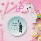 Nation of Immigrants Paper Borden Papieren Bordje (Feest)