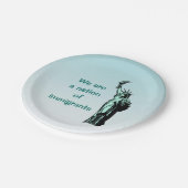 Nation of Immigrants Paper Borden Papieren Bordje (Gekanteld)