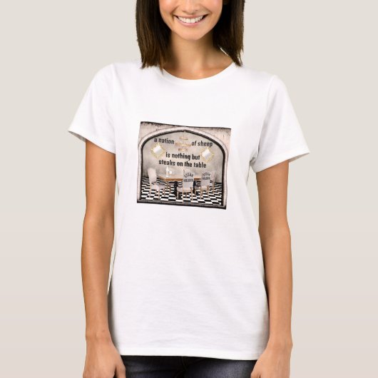 Nation of Sheep (licht) T-shirt (Voorkant)