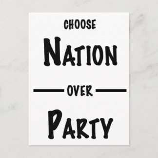 Nation over Party cadeau collectie Uitnodiging Briefkaart