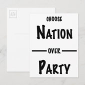 Nation over Party cadeau collectie Uitnodiging Briefkaart (Voorkant / Achterkant)