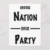 Nation over Party cadeau collectie Uitnodiging Briefkaart (Voorkant)