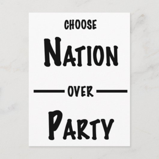 Nation over Party cadeau collectie Uitnodiging Briefkaart (Voorkant)