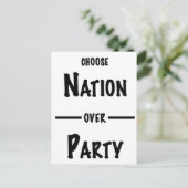 Nation over Party cadeau collectie Uitnodiging Briefkaart (Staand voorkant)