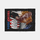 Nation Under God President Trump 2024 America Chri Fleece Deken (Voorkant (Horizontaal))