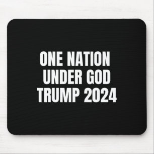 Nation Under God Trump 2024 God Amerikaanse vlag J Muismat