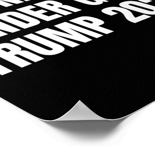 Nation Under God Trump 2024 God Amerikaanse vlag J Poster (Hoek)