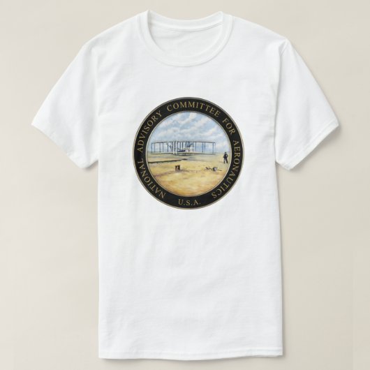 Nationaal Adviescomité voor de luchtvaart Logo T-shirt (Design voorkant)