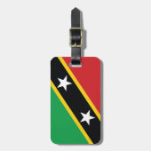 Nationaal Bagagelabel voor de vlag van Saint Kitts (Voorkant verticaal)