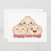 Nationaal Bao Day T-shirt Briefkaart (Voorkant / Achterkant)