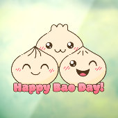 Nationaal Bao Day T-shirt Raamsticker (Vel 3)