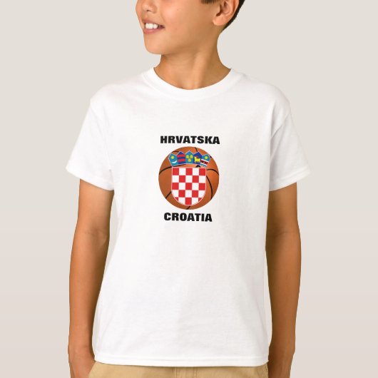 Nationaal Basketbalteam Kroatië T-shirt (Voorkant)