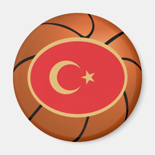 Nationaal Basketbalteam Turkije Magneet (Voorkant)