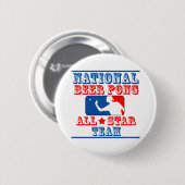 Nationaal Beer Pong-team Ronde Button 5,7 Cm (Voorkant /achterkant)