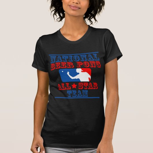 Nationaal Beer Pong-team T-shirt (Voorkant)