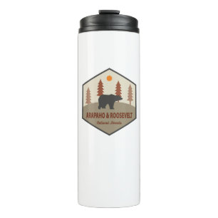 Nationaal Beer van Bossen van Arapaho en Roosevelt Thermosbeker