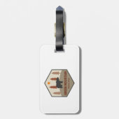 Nationaal Beer voor de bossen van het groene geber Bagagelabel (Achterkant verticaal)