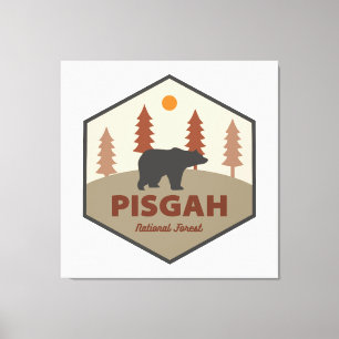 Nationaal Beer voor de bossen van Pisgah Canvas Afdruk