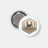 Nationaal Beer voor de bossen van Pisgah Magneet (Voorkant / Achterkant)