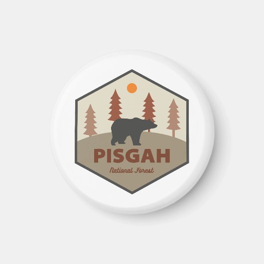 Nationaal Beer voor de bossen van Pisgah Magneet (Voorkant)