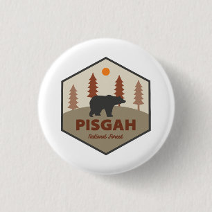 Nationaal Beer voor de bossen van Pisgah Ronde Button 3,2 Cm