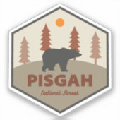 Nationaal Beer voor de bossen van Pisgah Sticker (Voorkant)