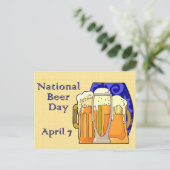Nationaal Bier Dag 7 April Briefkaart (Staand voorkant)