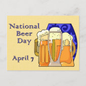 Nationaal Bier Dag 7 April Briefkaart (Voorkant)