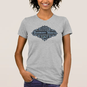 nationaal Blueberry maand signage T-shirt
