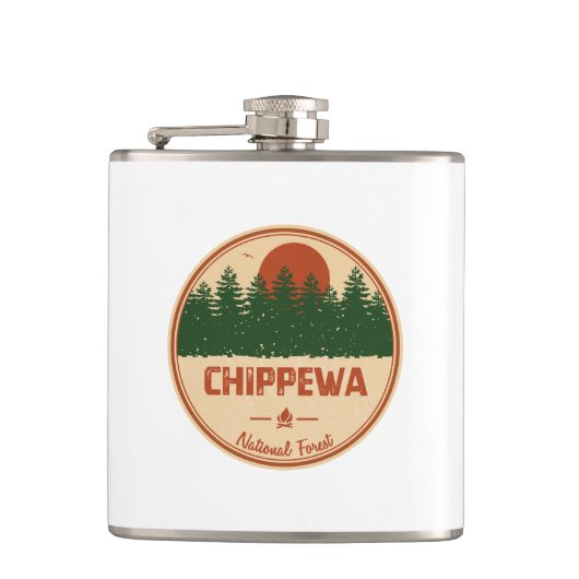 Nationaal bos Chippewa Heupfles (Voorkant)
