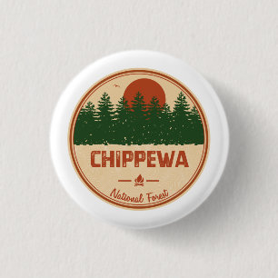 Nationaal bos Chippewa Ronde Button 3,2 Cm