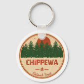 Nationaal bos Chippewa Sleutelhanger (Voorkant)